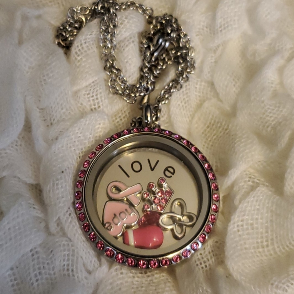 Breast Cancer Awareness locket